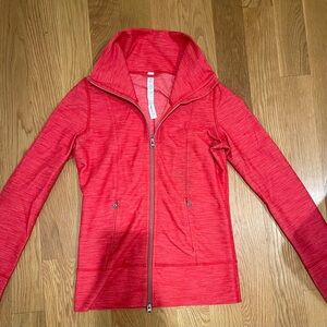 FREE SHIPPING Lululemon red zip-up jacket